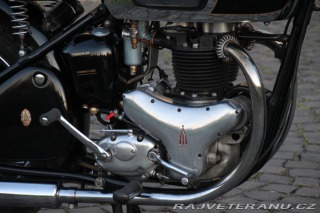 BSA A10 OHV - 650cc - Bílé SPZ 1950