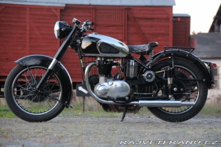 BSA A10 OHV - 650cc - Bílé SPZ 1950