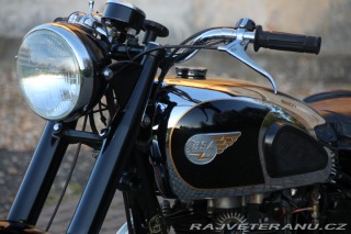 BSA A10 OHV - 650cc - Bílé SPZ 1950