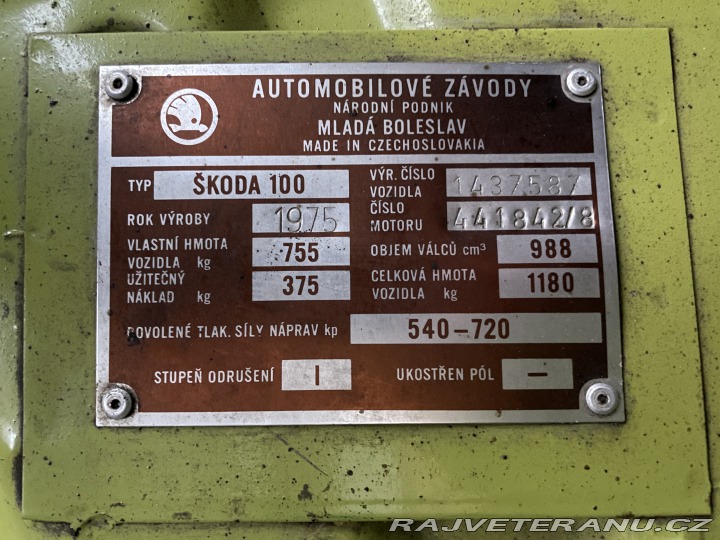 Škoda 100 722 1975
