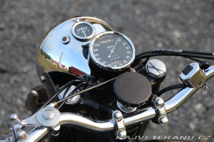 BSA B31 OHV - 350cc - Bílé SPZ 1952