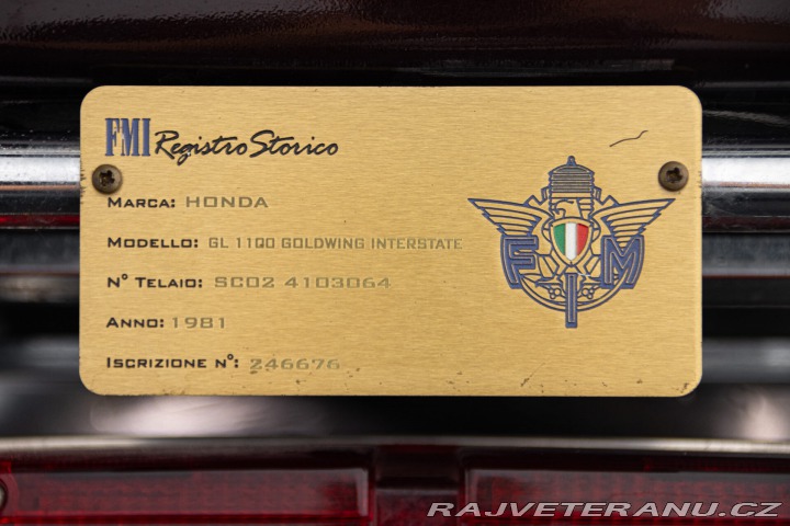 Honda Gold Wing GL 1100 GOLD WING INTERSTATE 1981