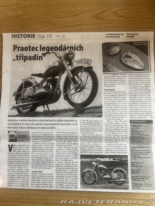 Ostatní značky Ostatní modely OGAR 350 typ 12 1948