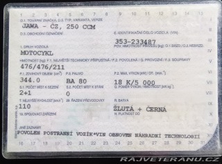 Jawa 350 ČZ 361 1960