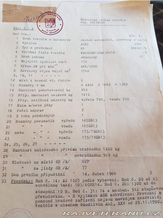 Audi 80 81 cc 1986