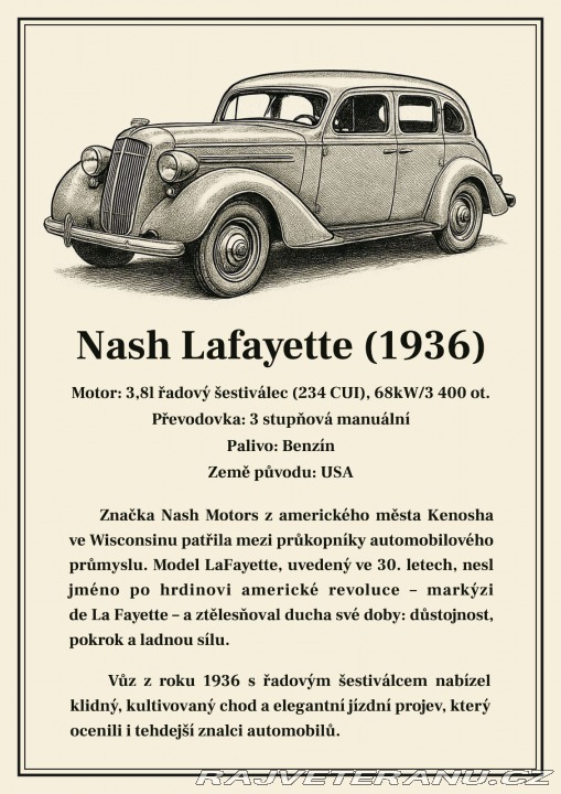 Ostatní značky Ostatní modely Nash Lafayette 1936