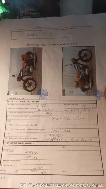 Jawa 350 Perak 1953
