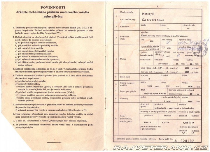 ČZ 175 470 Sport 1968