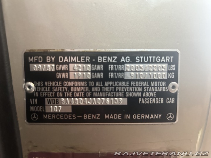 Mercedes-Benz 560 SL 1987