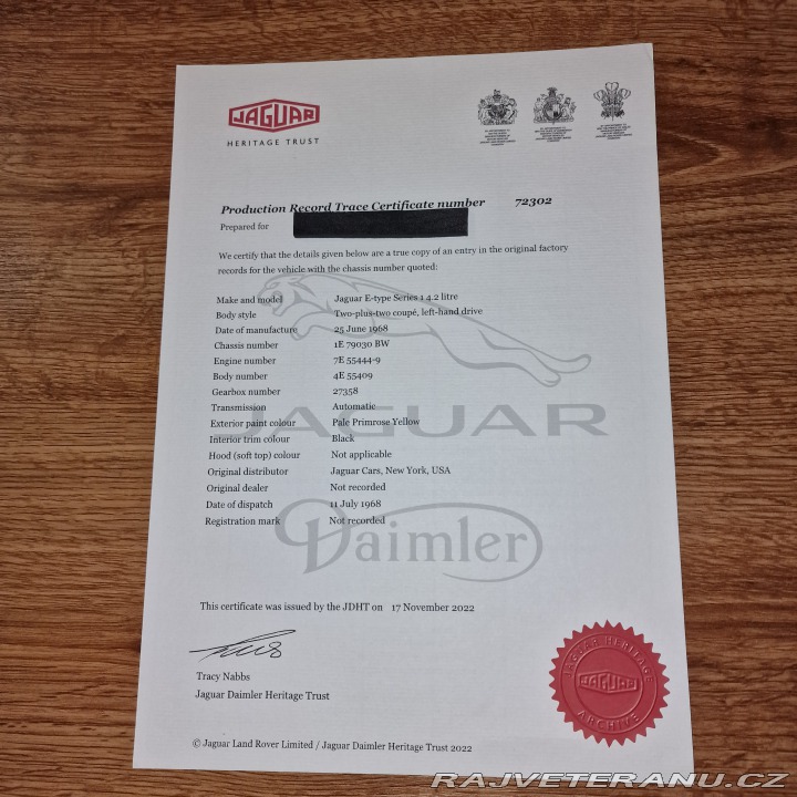 Jaguar E-Type Jaguar E-Type 1 serie 4,2 1968