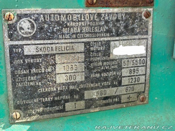 Škoda Felicia cabrio 1960