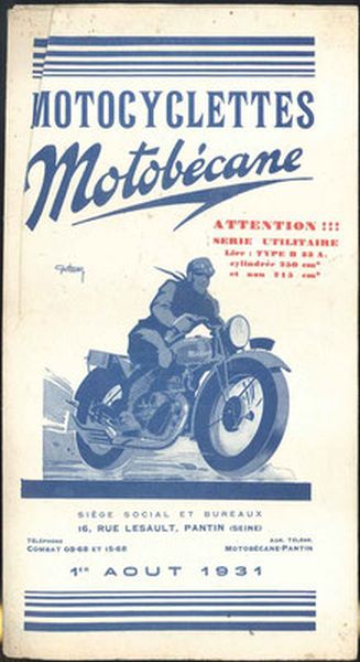 Ostatní značky Ostatní modely Motobécane B33A 1933