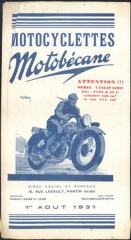 Ostatní značky Ostatní modely Motobécane B33A 1933