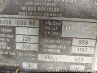 Škoda 1000 MB 1964