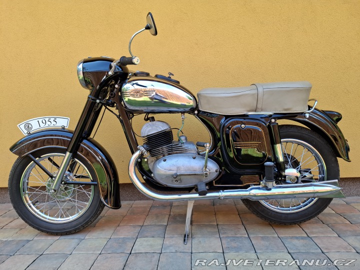 Jawa 350 kývačka půlbuben 1955