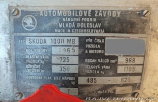 Škoda 1000 MB 1965