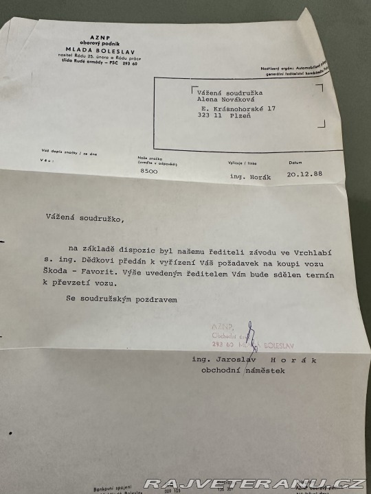 Škoda Favorit  1989