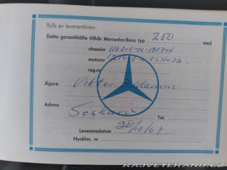 Mercedes-Benz 190 W 110 2.0 BENZÍN 1967