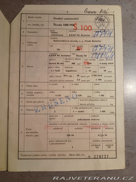Škoda 100 722 1970