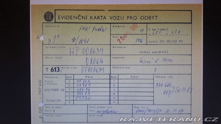 Tatra 613 Speciál 1987