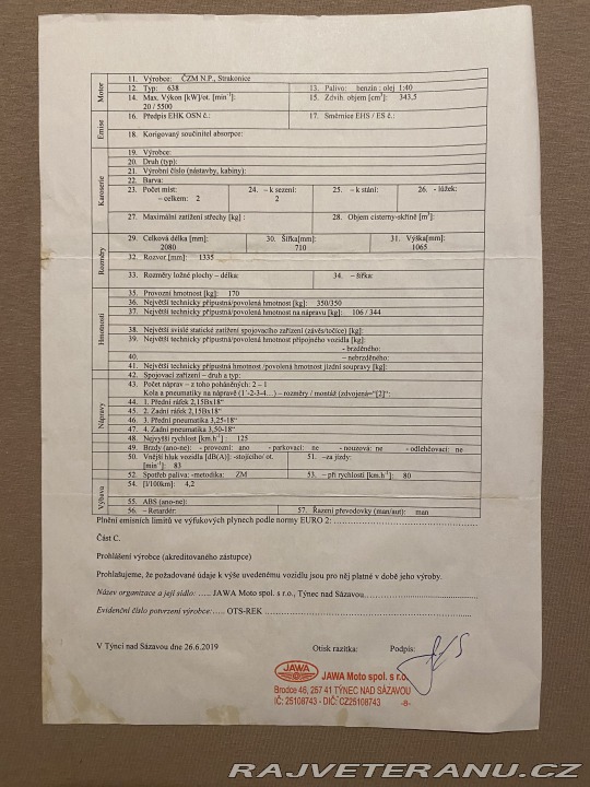 Jawa 350 638 103 KT 1989