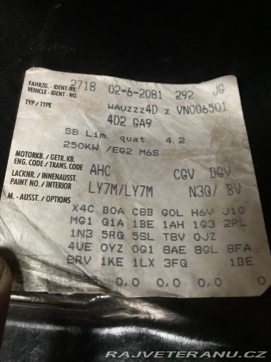 Audi S8 D2 1997
